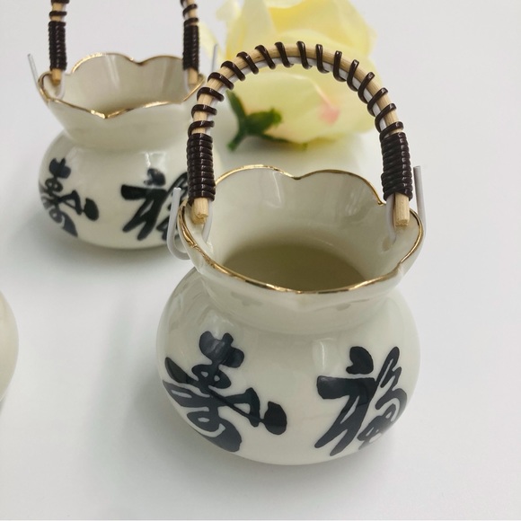 Japanese Miniature Toothpick Holder - Set of 4 - Picture 2 of 5